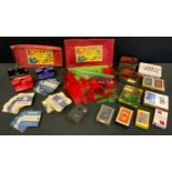 Toys- Meccano Accessory Outfit set; View Masters, film slides ; playing cards; etc