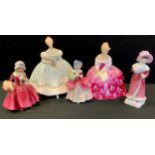 A Royal Doulton figure Victoria Hn 2471; others Sophie, Cissie, Lavinia etc (5)