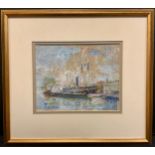 Colin Vincent, The SS Great Britain, an impressionist study, signed, oil on paper, gallery label