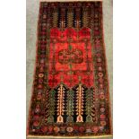 A Hamadan carpet, approx 310cm x 154cm