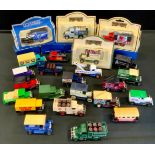 Diecast Vehicles - Lledo models, vans assorted.