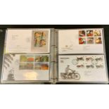 Stamps - first day covers, 2002-2006 full complete years issues, in album