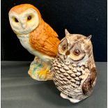 A Beswick model owl No 1046; other