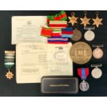 A World War II South African six piece medal group to A H Crumpton comprising Africa Service