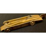 A die-cast model Golden Arrow, Copyright Under Licence From Sir Henry Segrave, Holder World's