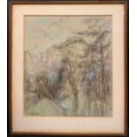 Joan Dobell, 'Sea Fret', signed, pastel, 47cm x 41cm.