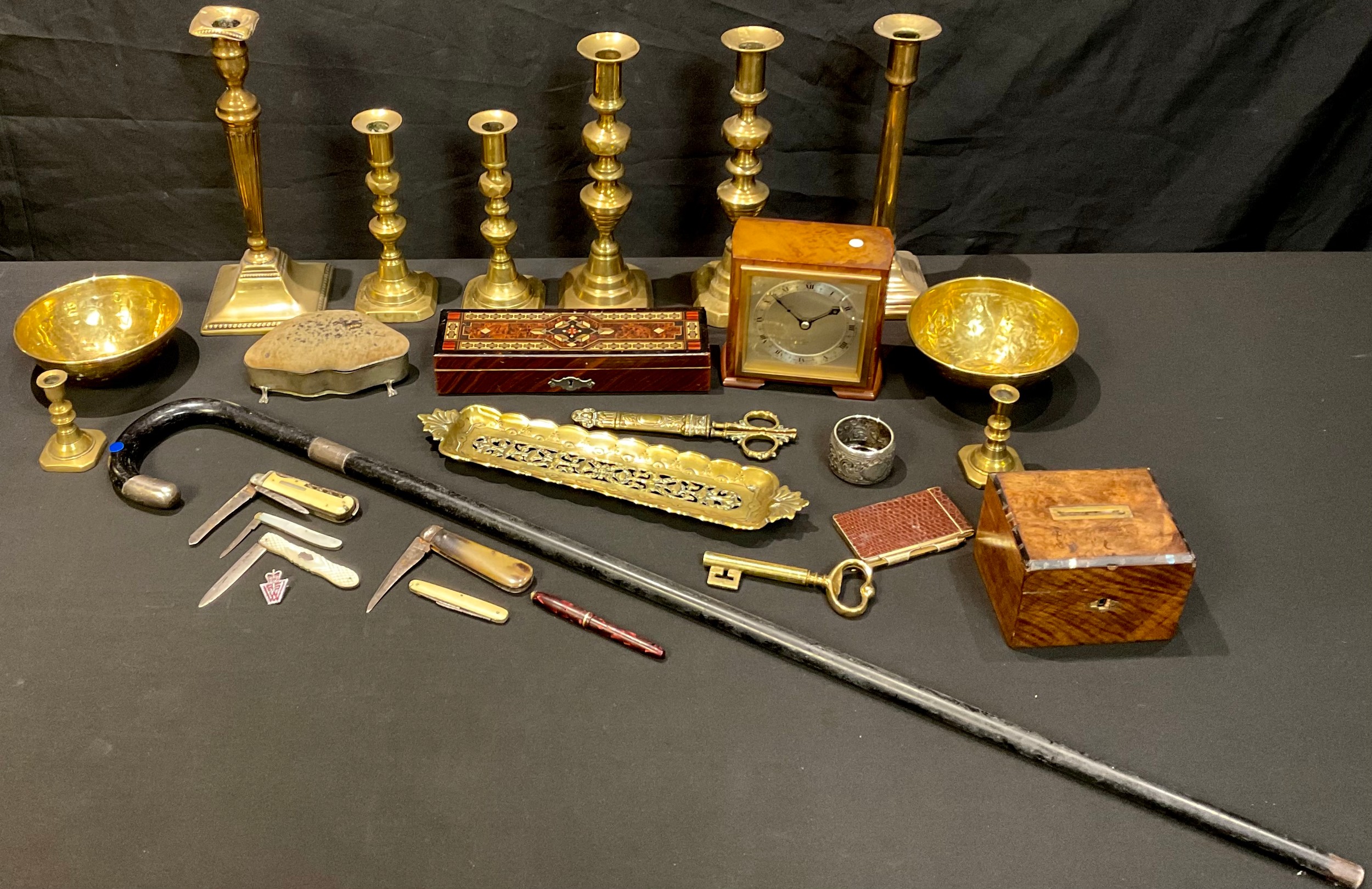 Boxes and Objects - a Victorian silver and mother of pearl fruit knife, Sheffield 1881; other pocket