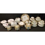 A Japanese Noritake gilt decorated tea service for six, comprising cake plate, side plates, tea cups
