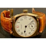 A 9ct gold Waltham wristwatch