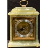 A mid-20th century onyx mantel clock, by Elliot, London