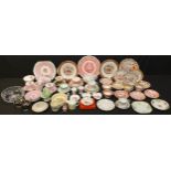 Ceramics - a Staffordshire tea service for six; other tea ware including Foley, Royal Crown Derby,