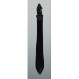 A novelty letter knife, the figural terminal as Napoleon Bonaparte, 20.5cm long