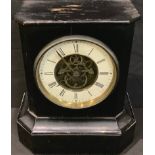 A late 19th century French mantel clock, Roman numerals, *** movement