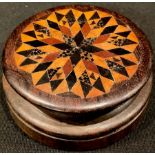 A 19th century Tunbridge ware snuff box, c.1860