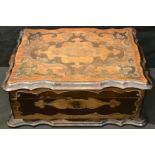 A 19th century French marquetry box, c.1870