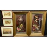 Pictures and Prints - Continental School (19th century), a pair, Game Birds and Fruit,