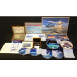 Concorde - memorabilia including a Bradford Exchange plate, Supersonic Years, limited edition,