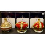 A Royal Crown Derby paperweight, Coronation Orb, Goviers special commission, limited edition 27/950,