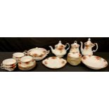 A Royal Albert Old Country Roses part dinner and tea service, qty