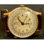 A Pallas vintage multi function calendar wristwatch