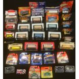 Toys & Juvenalia - a collection of diecast models, mostly cardboard backed or boxed, various