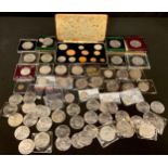 A collection of UK coins, to include Commercial 1968 specimen set, 1st and 2nd issues (11 coins BU