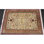 A Belgian ‘Kandahar’ wool rug or carpet, in the traditional Middle Eastern taste, 240cm x 170cm