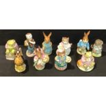 Beswick Beatrix Potter models including Mr Jackson, Ribby, Miss Moppet, Mrs Flopsy Bunny, Susan, Mrs