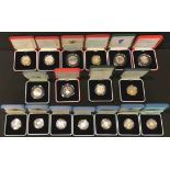 Coins - Royal Mint silver proof £1 coins [7]; silver proof £2 coins, Rugby World Cup, Second World