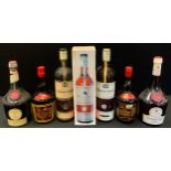 Wines & Spirits - Mandarine Napoleon grande liqueur imperiale au Cognac Napoleon, 1ltr bottles.