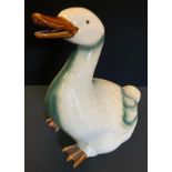 A large pottery model, Goose, 46cm high