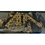 Fashion & Textiles - an American Moonlite New York beaded and sequined black jacket, size Xl1;