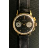 A gentleman's gold plated Breitling Top Time Chronometer wristwatch, non-reflective dial with