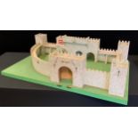 A child's model of Ivanhoe Castle, 98cm wide