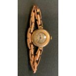 A 9ct gold lady's wristwatch, c.1920