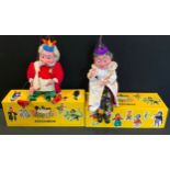 Pelham Puppets - King & Queen, large moulded heads, boxed (2)