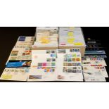 Stamps - GB FDC and p/pack collection in two large shoe boxes, 1960-2014 sparse early on, but