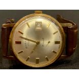 A Rotary 9ct gold day/date wristwatch, in original box