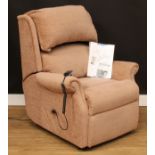 A Celebrity Regent Petite dual motor lift and tilt electric recliner armchair, 101cm high, 79cm