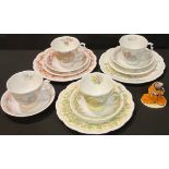 A set of Royal Doulton Brambly Hedge cups saucers and tea plates, The Seasons; a Royal Albert Wind