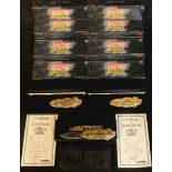 A collection of Action novelty pen knives, based on racing cars, certificates, each boxed; qty