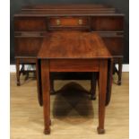 A mahogany sideboard, retailed by T. B. and W. Cockayne, Sheffield, 102cm high, 138.5cm wide, 52.5cm