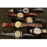 Watches - large face multi function wristwatches including Apogaum, Orient, etc