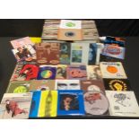 Vinyl Records - 45rpm 7" singles various genres and artists including Rush, Iron Maiden, Nazareth,