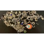 Jewellery - silver pendants, chains, bracelets, etc