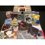 Vinyl Records - 45rpm 7" singles various genres and artists including Cheap Trick in yellow vinyl,