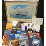 Concorde Memorabilia - British Airways and Air France leaflets, duty free pamphlets, baggage tags,