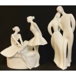 A Royal Doulton ballet dancer figure group, Images The Performance, HN3827; another Royal Doulton