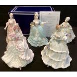 A Coalport limited edition figure, Femmes Fatales, Marie Antoinette, no 2773; another, similar,