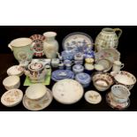 Ceramics - blue and white including Spode Italian, etc; a large Denby Glyn Colledge vase; a